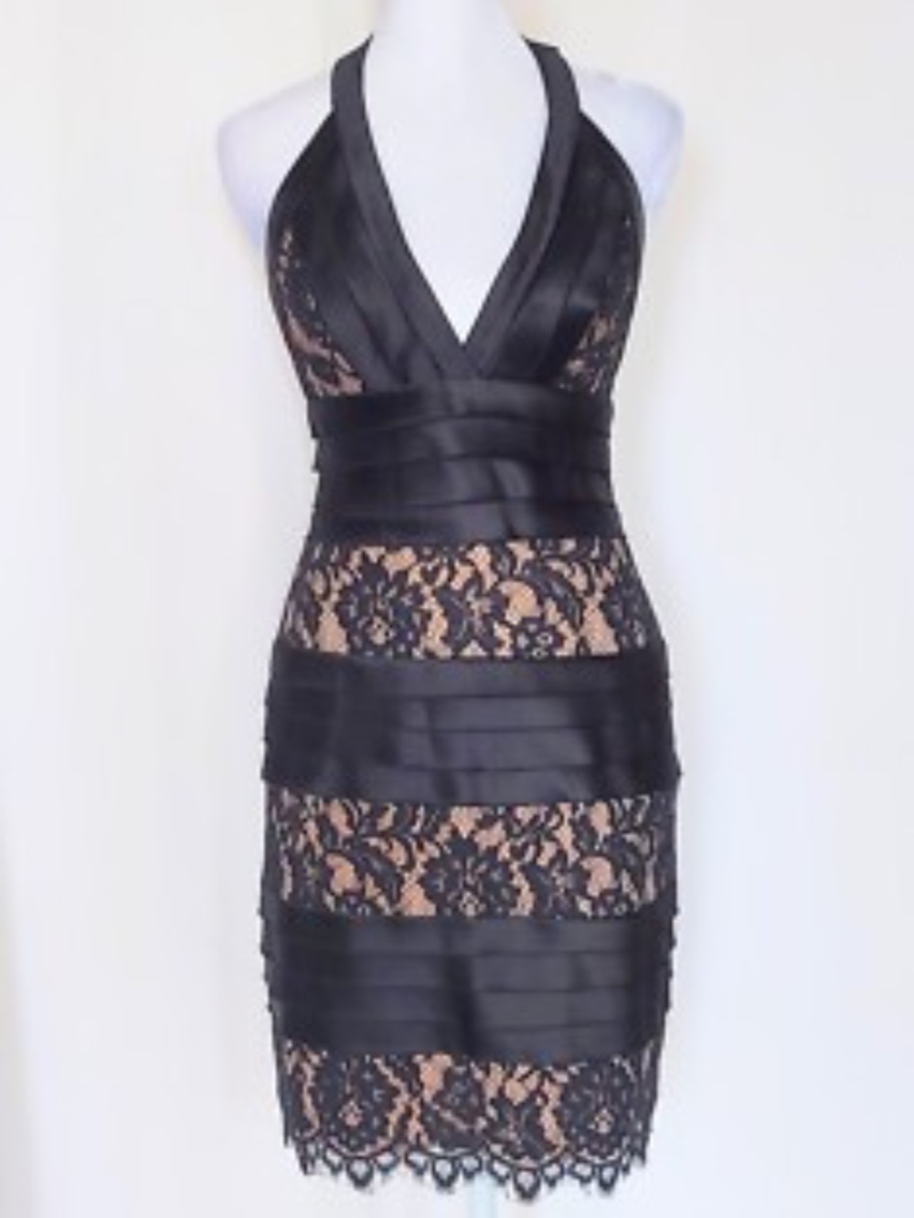 BCBGMaxAzria Halter Lace Dress